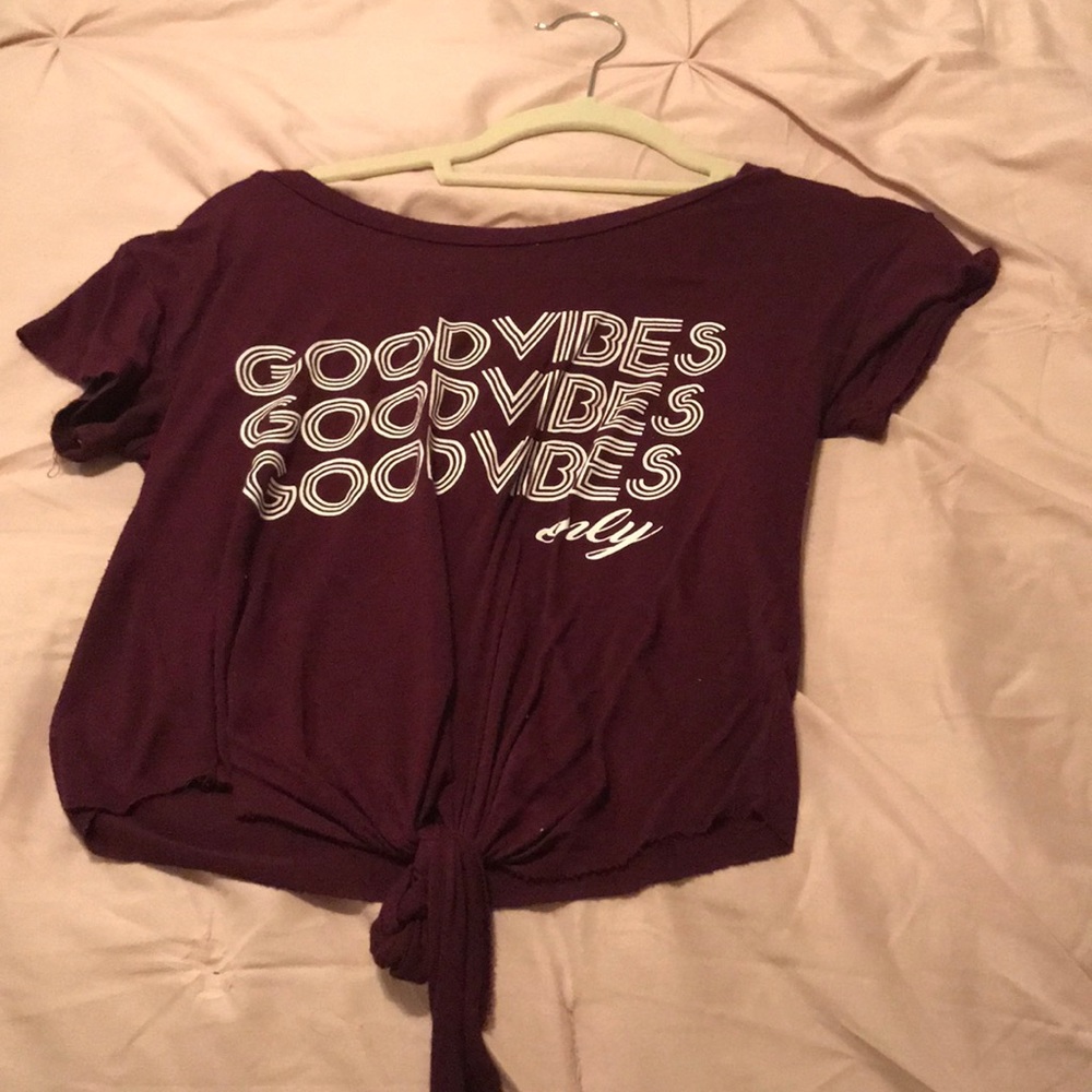 Maroon crop top